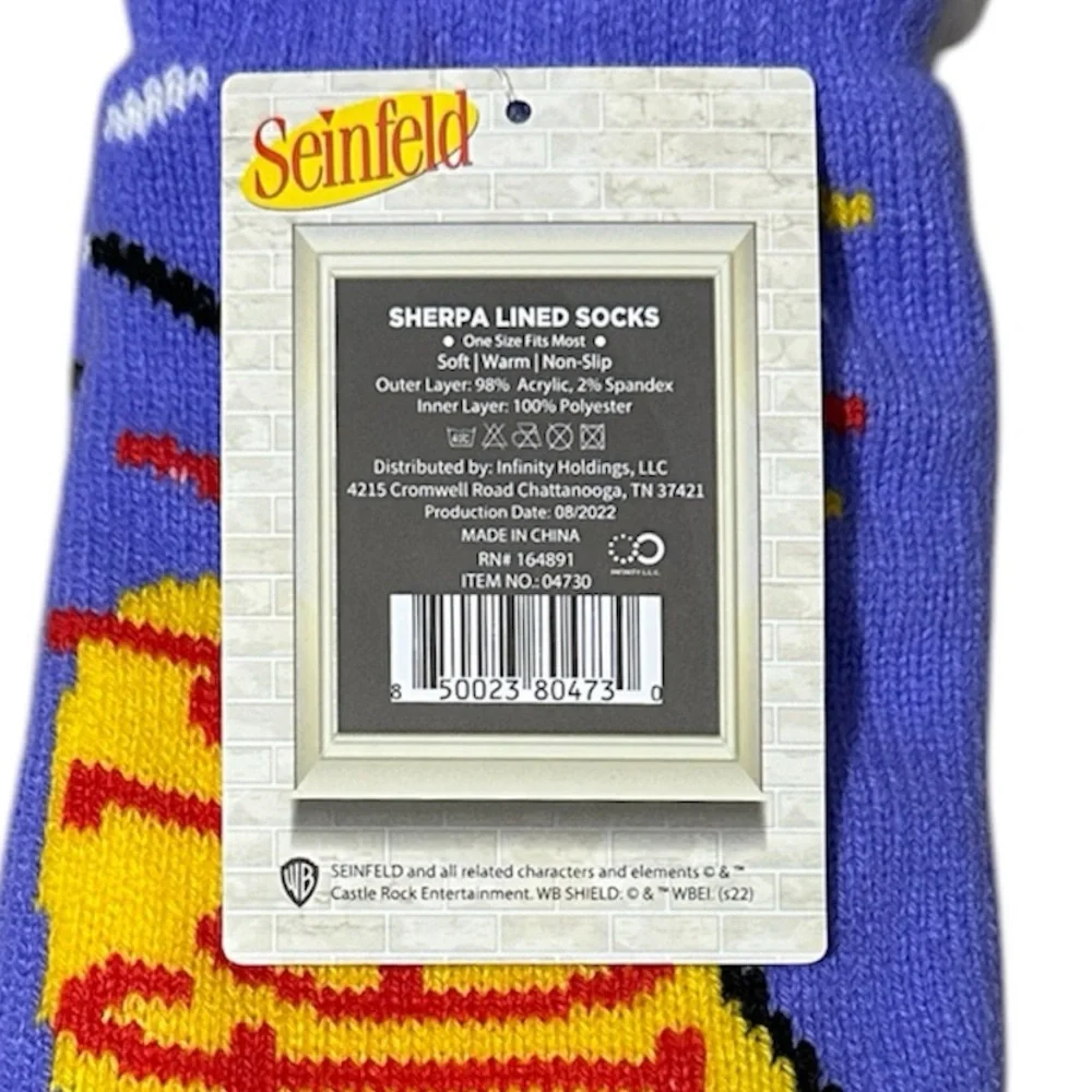 Seinfeld Sherpa Lined Socks